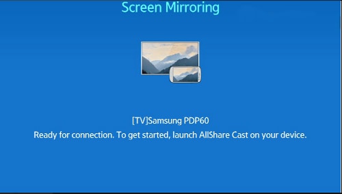 Verwenden Sie Allshare Cast, um die Bildschirmspiegelung auf dem Samsung Galaxy für die Bildschirm-Spiegelung zu aktivieren.